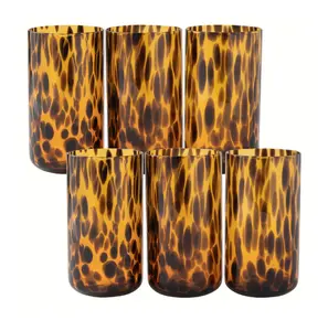 Tortoise 6-Pack 20oz Brown Glass Set - Collectible Collectible Drinkware