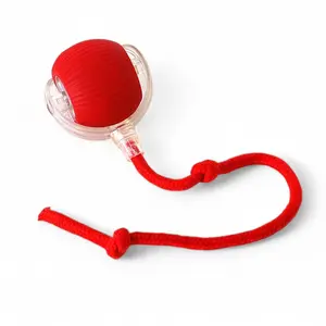 Smart Cat Teaser Ball with Smart Mode Interactive Play Rope for Indoor Cats Durable Silicone Construction Easy to Use Type-C Charging