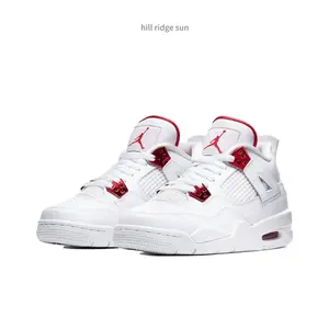 Retro High-Top Basketball Shoes Metallic Red Colorway