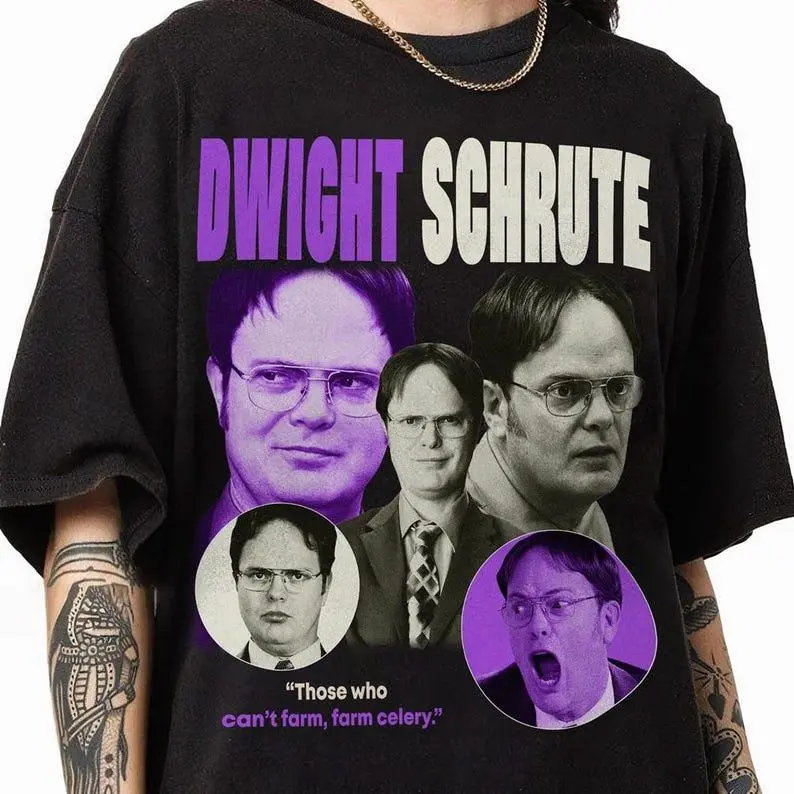 Dwight Schrute The Office Vintage Shirt, Dwight Schrute Meme Shirt, Vintage 90s TV Show, Retro 90's The Office Sitcom Shirt Gift for Men and Women