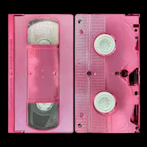 Metallic Hot Pink VHS Tape Shell w/T-150 Tape