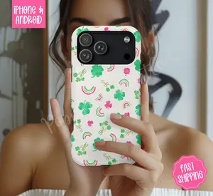 Lucky Charm Phone Case, Cute Phone Cover Mag Safe Compatible, Magnetic Tough Cases