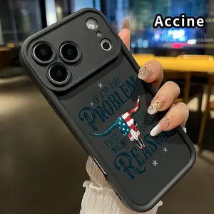 TPU Phone Case for iPhone 17 Pro Max 16 15 14 Plus 13 12 Mini 11 XR X XS Air E  Patriotic Skull Message Pattern Full Body Protection Shockproof Soft Silicone Cover Cellphone Protective Casing