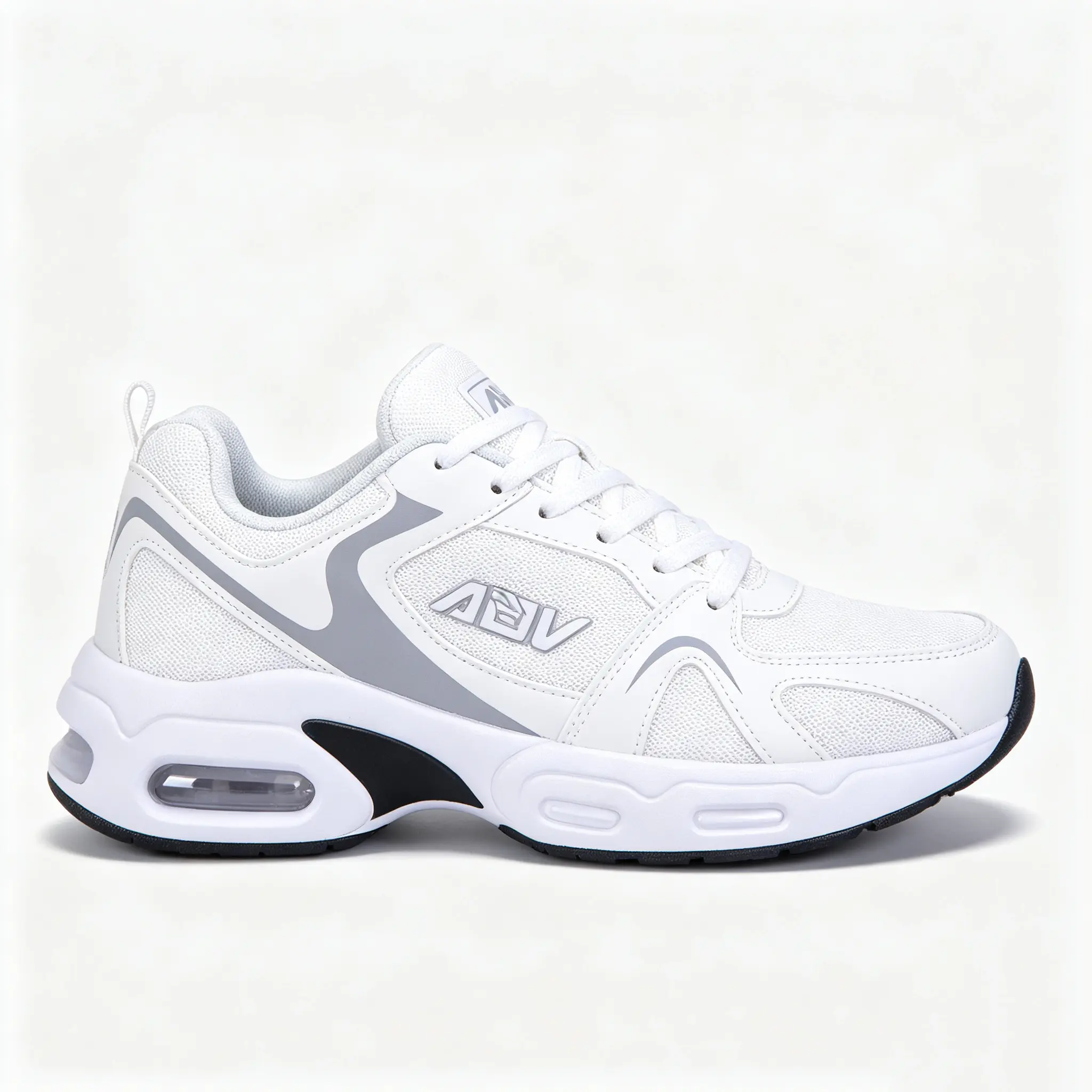 Women’s Femme Casual Trainers, Lace-Up Breathable Shoes with Soft Sole, Arch Support and Air Cushion for Casual Wear, Sporty Chic