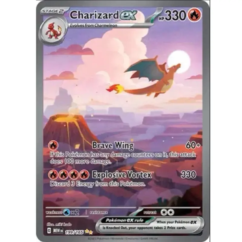Charizard Ex 199/165 from Scarlet and Violet 151