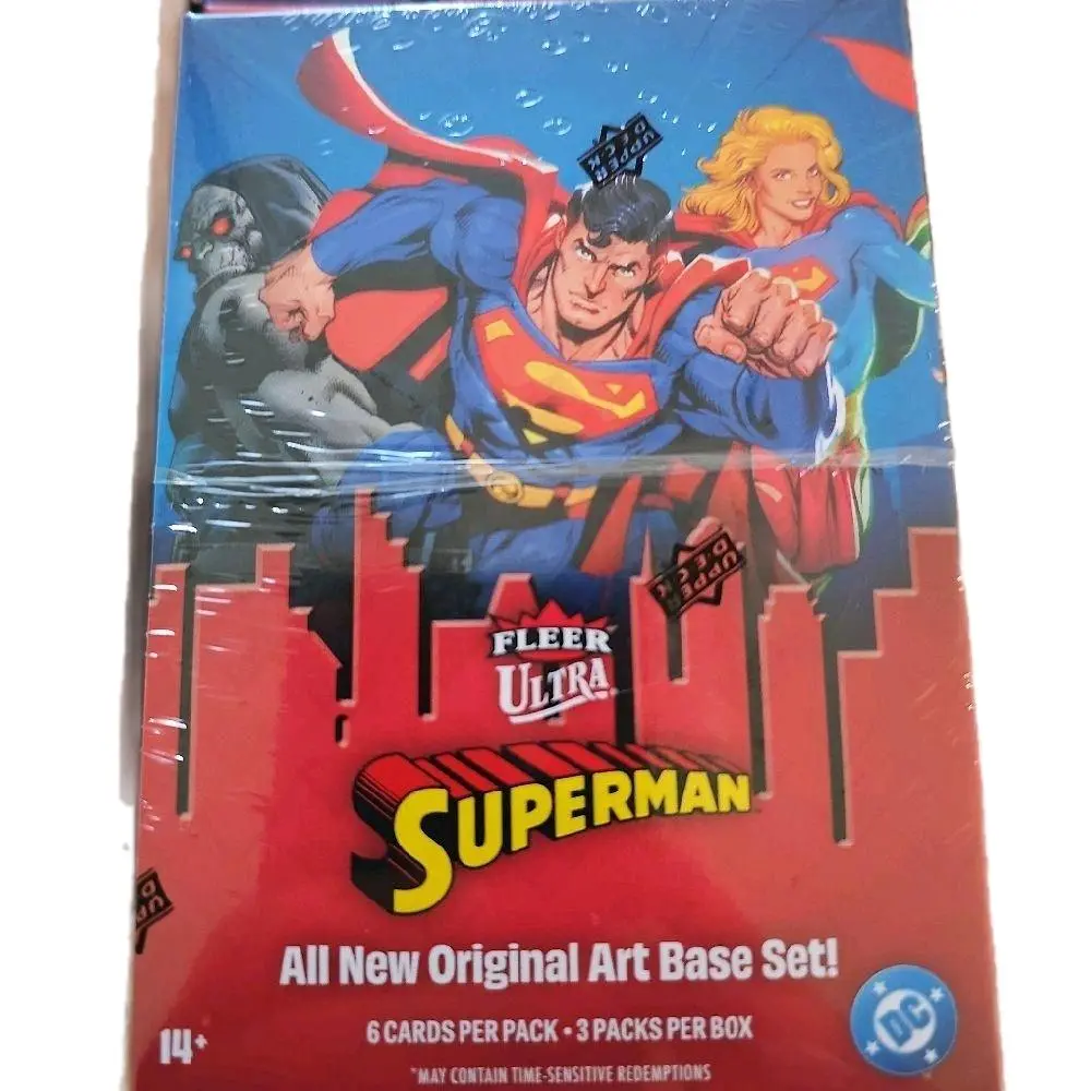 Superman Fleer Factory-Sealed Collector Booster Box - Non-Sports Trading Cards Set with Sealed Packs, Trade Card Box Collectible Accessory