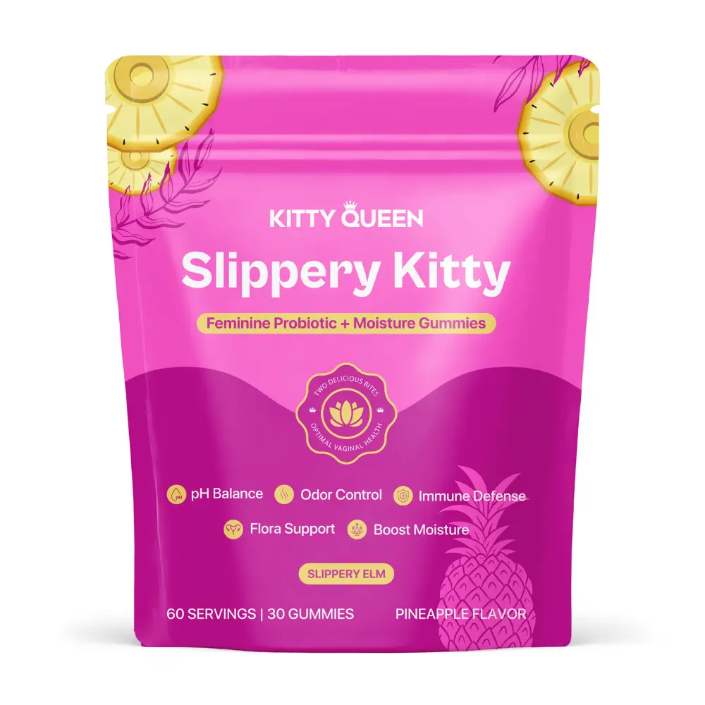 Slippery Kitty Feminine Probiotic + Moisture Gummies - All in One Solution with...