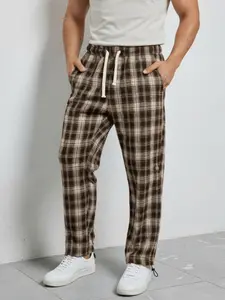 Checkered Color Block Wide Leg Pants, Four-Season Fashion Loose Design, Comfortable Stylish Style for Daily Wear, Trendy Women's Bottoms