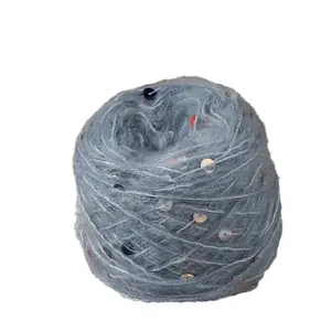 Sequin mohair, hand-knitted yarn, Maillard sequin mohair yarn, medium thickness
