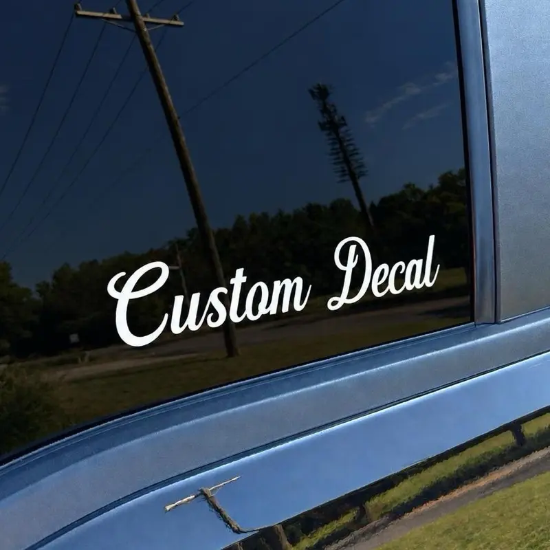 Custom Text Vinyl Decal - Add your FONT and TEXT in the “Add Note” section at checkout