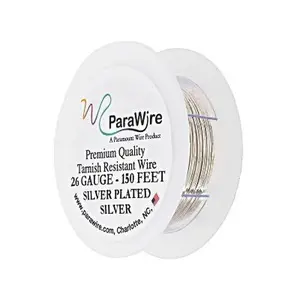 JTV Silver Plated 26 Gauge Wire Spool Total of 150 Feet