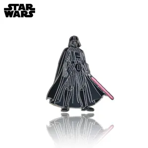 1PC Star Wars Officially Licensed Darth Vader Crest Collectible Deluxe Pewter Lapel Pin Novelty Accessory Silver Enameled Metal for Mom Dad Grand Mother Father Teacher Sister Funny Birthday Gifts