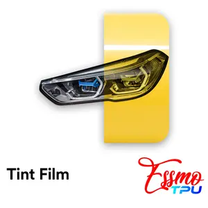 TPU Gloss Headlight Golden Yellow PPF Tint Film