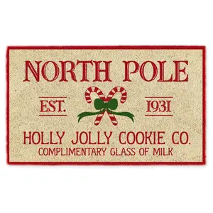 Design Imports Holly Jolly Cookie Co. 17" x 29"Doormat
