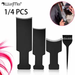 4PCS Hair Dye Brush & Comb Set, Professional Salon Hair Coloring Kit with Highlighting Paddle, Tint Brushes & Comb, Easy-Clean Dye Application Tools for Root Touch Up, Highlights, Balayage & Home Hair Styling