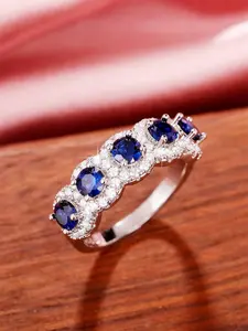 1 PC Elegant Cubic Zirconia Ring For Women For Wedding Engagement Anniversary Party Jewelry Valentine's Day Gift Cluster Ring Engagement Bridal Engagement Jewelry