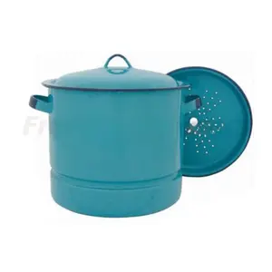 15Qt Steamer Pot w/ Lid & Trivet - Pack of 4