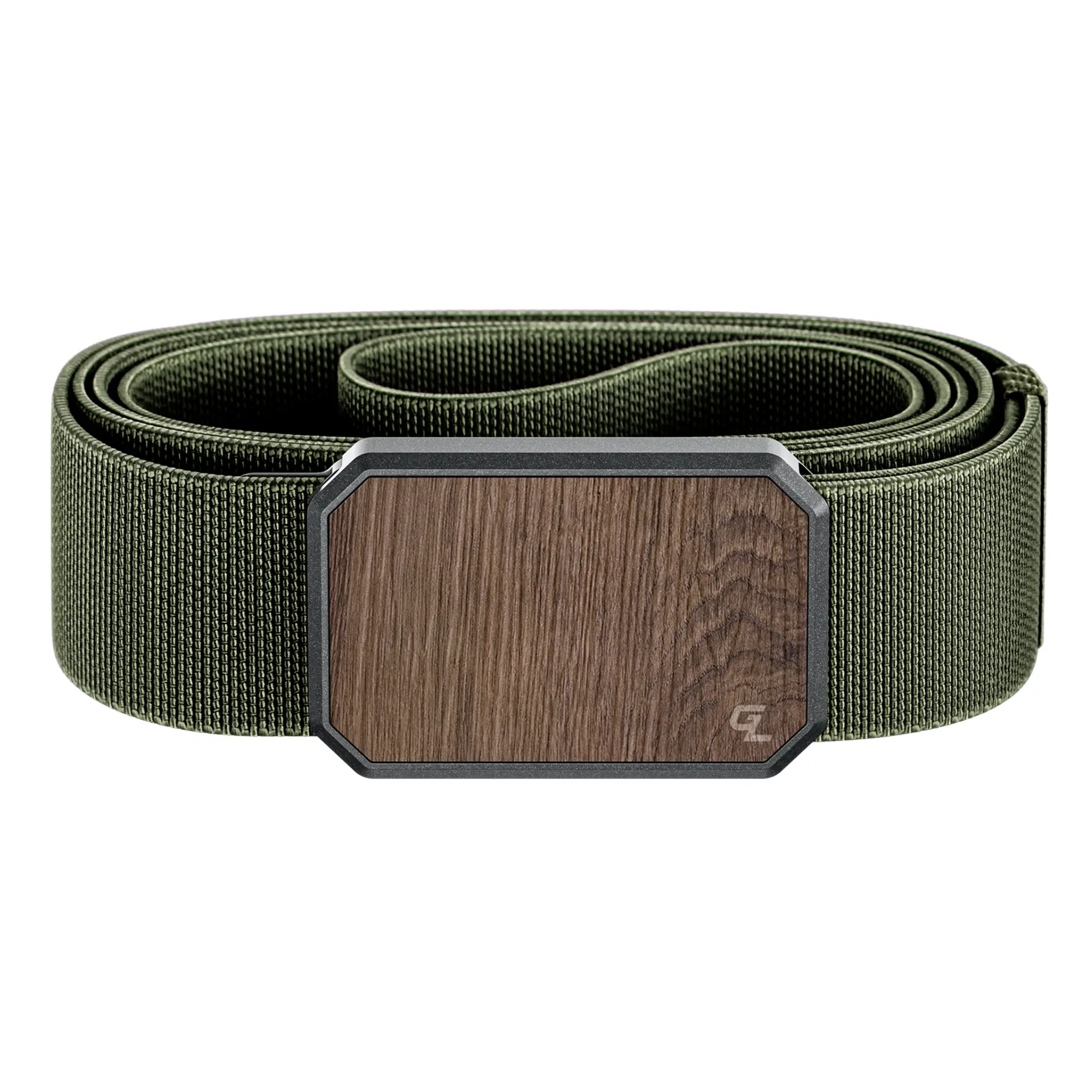 Groove Life Groove Belt, Men's Magnetic Stretch Belt, Adjustable Fit & Durable for Work, Everyday Carry & Casual Wear, Walnut / Base Camp Green