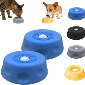 Dog Licking Bowl with Ball, Slow Feeding Pet Bowl, Rolling Ball Dog Bowl, Enjoy More Time Eating, Pets' Comfortable Mealtime