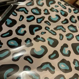 Cheetah print flower paper