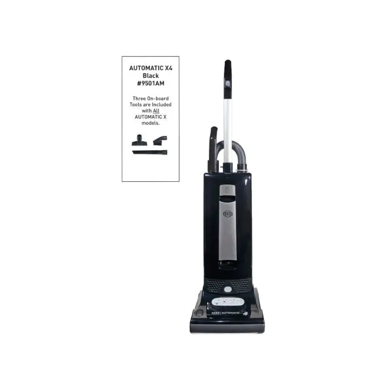 SEBO Automatic X4 Onyx Upright Vacuum Cleaner 9501AM