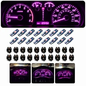 20/40PCS Car Dashboard T5 LED Lights, Super Bright 3030-SMD Instrument Panel Bulbs, Vehicle Gauge Cluster Indicator Replacement, Universal for Cars, Trucks, SUVs, RVs