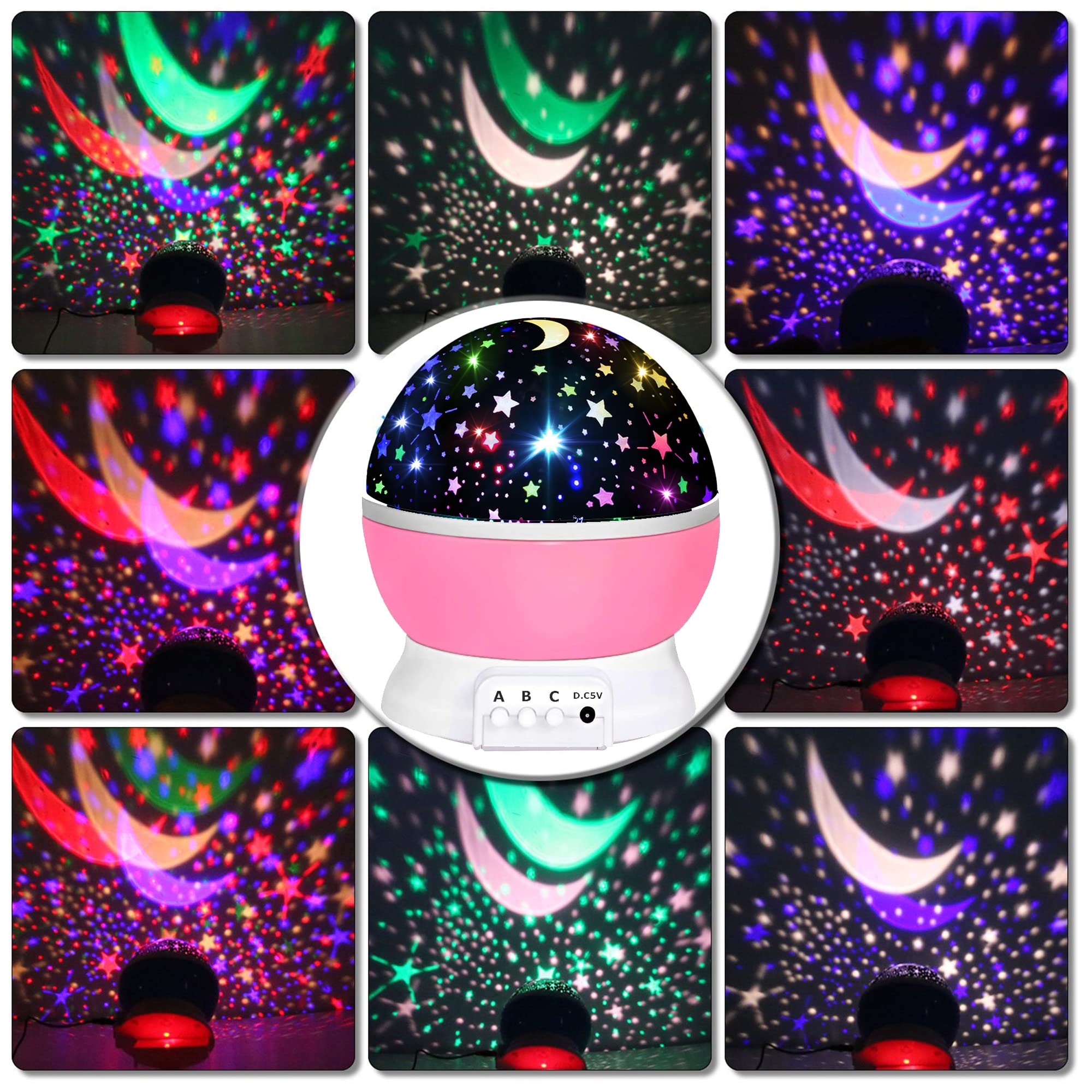 2 Pack Ultimate Star Projector Gift for Girls 1-14 - Rotating Starry Sky Night Light, Best Birthday & Holiday Present | Buy One, Gift One!