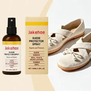 Jakehoe Suede Care Spray, Suede Protector Spray, Fabric Shoe Surface Sofa Velvet Stain Cleaner, Convenient Leather Cleaning, Easy Maintenance