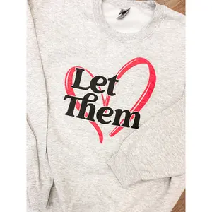 Let Them Heart Graphic Top