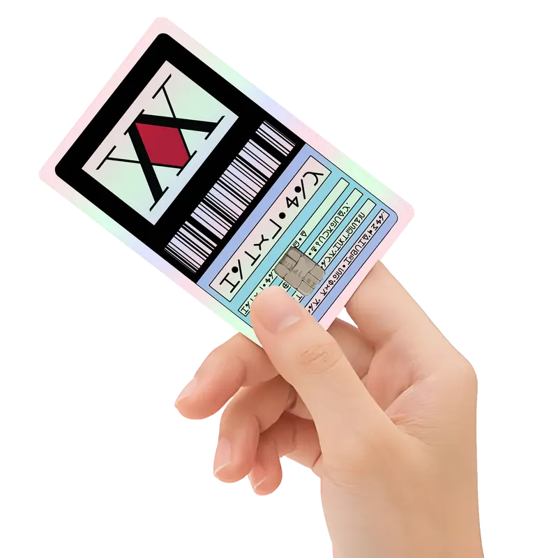 holographic credit card Amazon.com: STICKIEMART Holographic Anime Trading Card skin cover. DEBIT| CREDIT|TRANSIT|CARDS w/EZ Applicator included! : Electronics