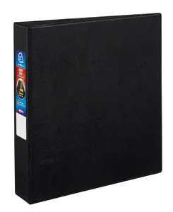 Avery Heavy-Duty Binder, 1-1/2" One-Touch Rings, 400-Sheet Capacity, DuraHinge, Black (79985)