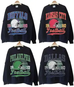 Unisex All Teams Football Sweatshirt - Black Color, Vintage Football Sweatshirt All Teams, Sport Classic Sweatshirt, Gift For Football Fan, Crewneck Menswear - ShamCren