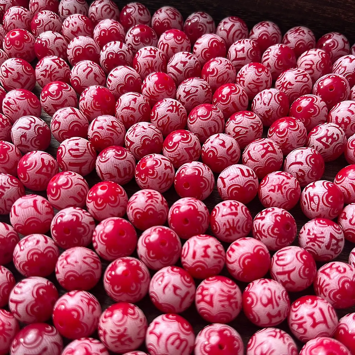 (B11) 12mm engraved 6 words red*50