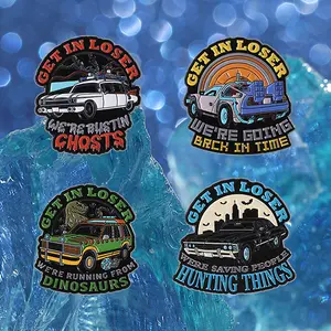 4PCS cartoon car series pins, multifunctional clothing accessories collar pins metal brooch badge design, suitable for daily wear by men and women, perfect for giving gifts to family and friends