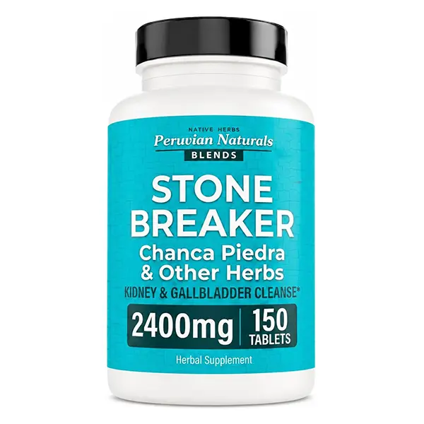 Chanca Piedra “Stone Breaker” – 150 Tablets - Kidney Supplement - 2400mg per Serving 100% Natural Chancapiedra Grown in Peru | Kidney Stones Dissolver, Stone Breaker, 2400 mg Per Serving, Natural Chancapiedra Grown In Peru