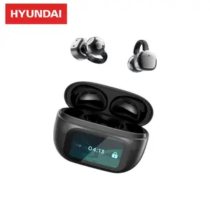 HYUNDAI HY-C02 Clip-On Earphones, LCD Full-Color Touch Screen, Free Control Of Music, Phone Playback, Noise Reduction Control, Multi-Function Wireless Earphones, Tws Wireless Headphones