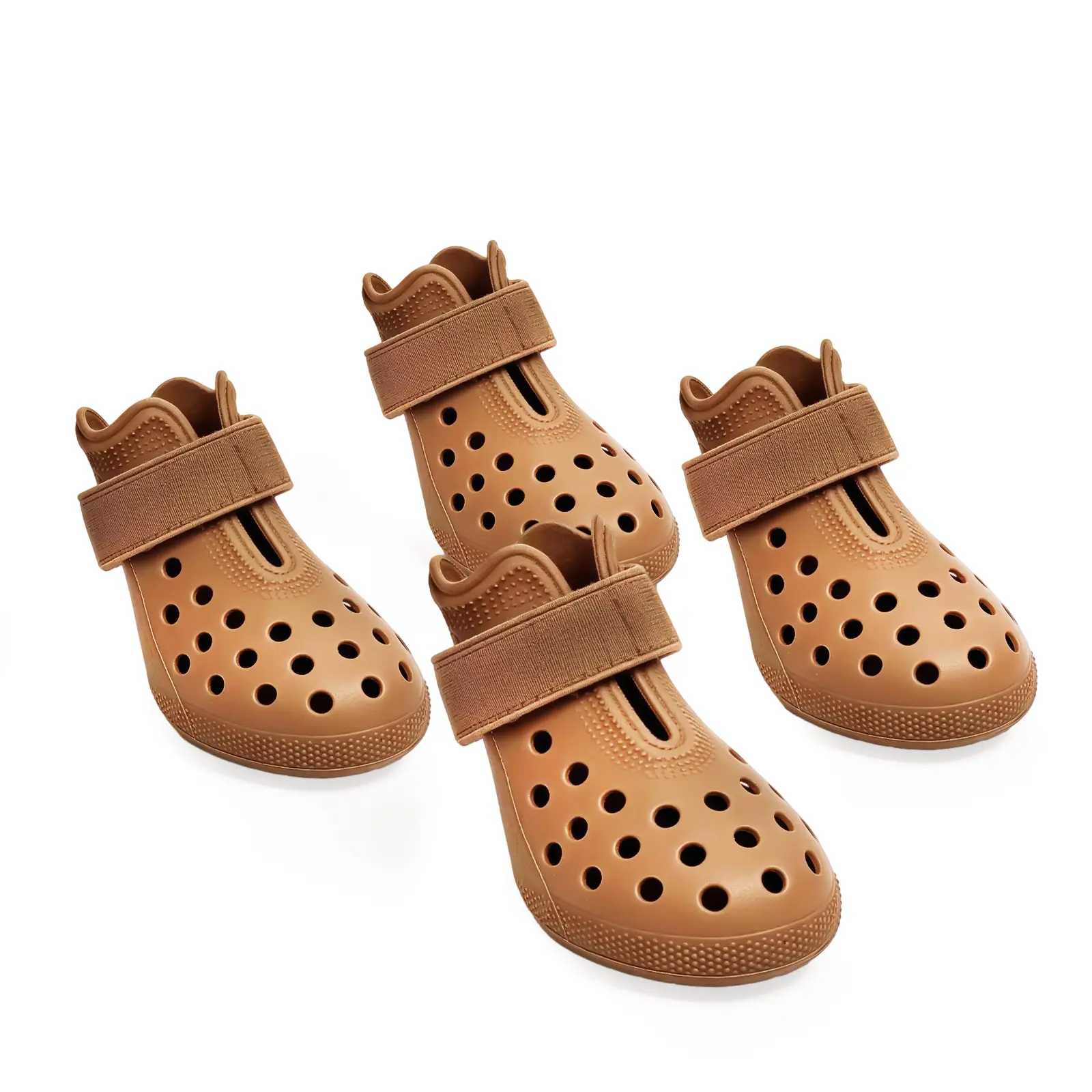 Dog Shoes for Hot Pavement Comfortable Paw Protection Adjustable Strap Non-Slip Easy-Clean Outdoor Sports Boots for Summer Rain