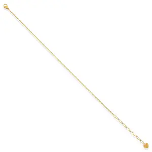 EVRY JEWELS Gold or Silver Plated Stainless Steel Women's Hypoallergenic Camila Anklet