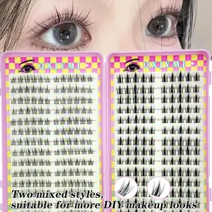 28 Rows 308 Clusters D Curl DIY False Eyelashes, Two Styles, Reusable, Beginner Friendly, Perfect for Various Occasions