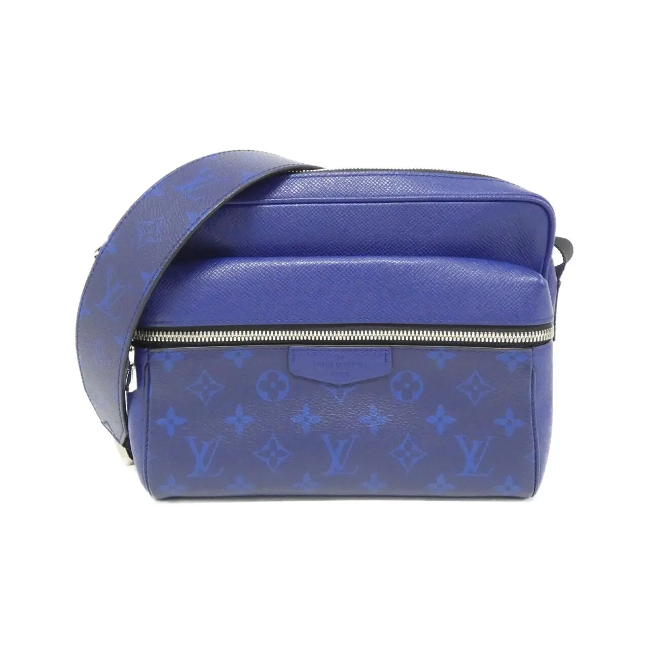 Pre-owned Louis Vuitton Calfskin Shoulder Bags Taiga Llama Messenger Bag