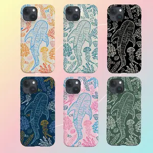 Whale Shark Coral Reef Phone Case, Ocean Sea Tough Phone Case, Blue Fish Cover, Gift for him for her, Phonecover for Iphone 16 15 14 13 12 11 Pro Plus...and Samsung