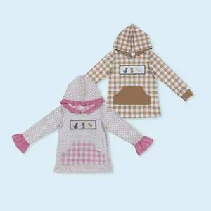 Dog deer fishing hunting season kids boy long sleeve hoodie top