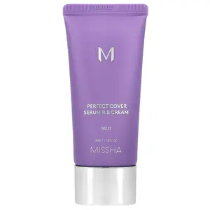 Missha Perfect Cover Serum B.B Cream, No. 27 Honey Beige, 1.18 fl oz (35 ml)