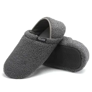 House Slippers for Women & Men, Warm Slip-On Slippers with Non-Slip Rubber Sole, Lightweight Indoor Outdoor Slippers for Home, Hotel, Travel & Winter Comfort