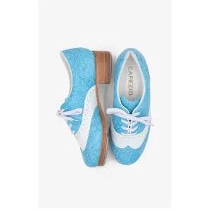 AVAILABLE  NOW - LIMITED Edition Paisley Blu & White - Capezio Roxy Tap Shoe 2025 960F