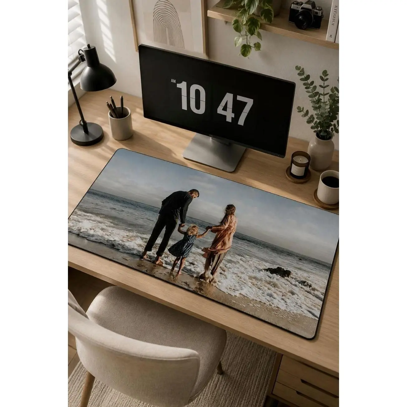Custom Photo Logo Desk Mat, Personalized Gaming Mouse Pad, Office Keyboard Mat