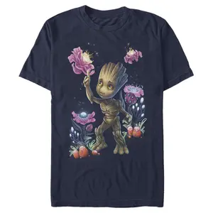Men's Marvel Groot Artistic Plants T-Shirt