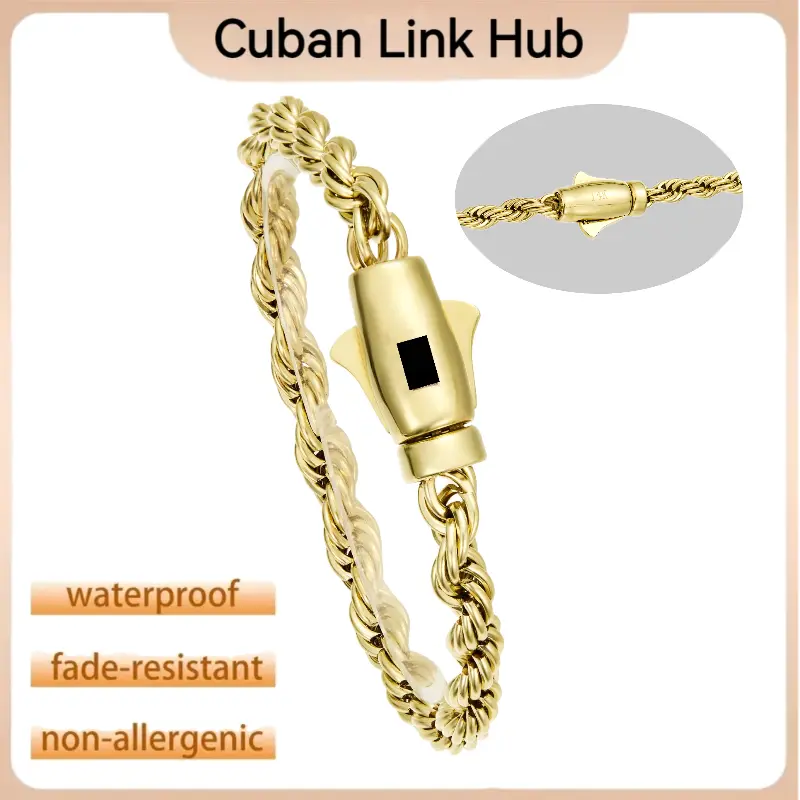 Unisex Herringbone Chain Bracelet Strap with Black Logo, 4mm/6mm Sizes, 6.5in, 7.5in, 8.5in Length Options for Versatile Selection, Unisex Names