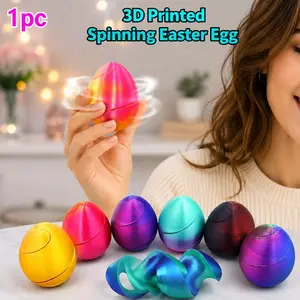 Creative Rotating Easter Egg, 3D Printed Spiral Egg, Fashionable Creative Toy, Unique Gift, Perfect for Holidays, 7cm/2.8in Size