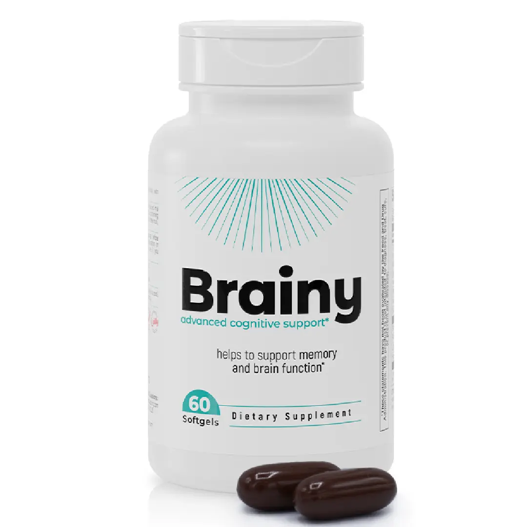BENFIT Brainy Advanced Cognitive Support Edible Dietary Supplement Vitamin Softgels - US Formulation, Phosphatidylserine, Bacopa Monnieri, 60 Count